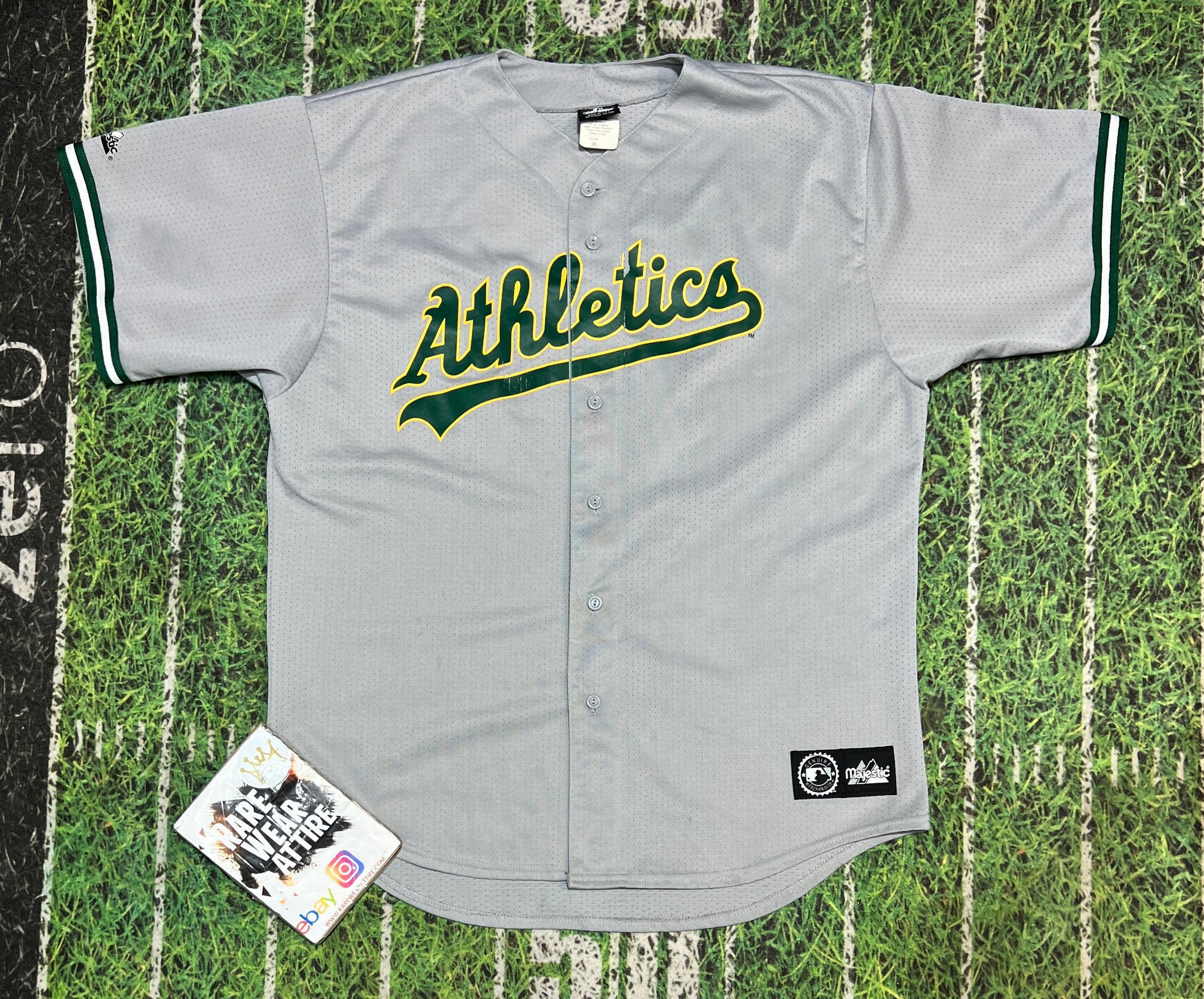 Vintage majestic MLB Oakland Athletics Jason Giambi Baseball Jersey Xl –  Rare_Wear_Attire