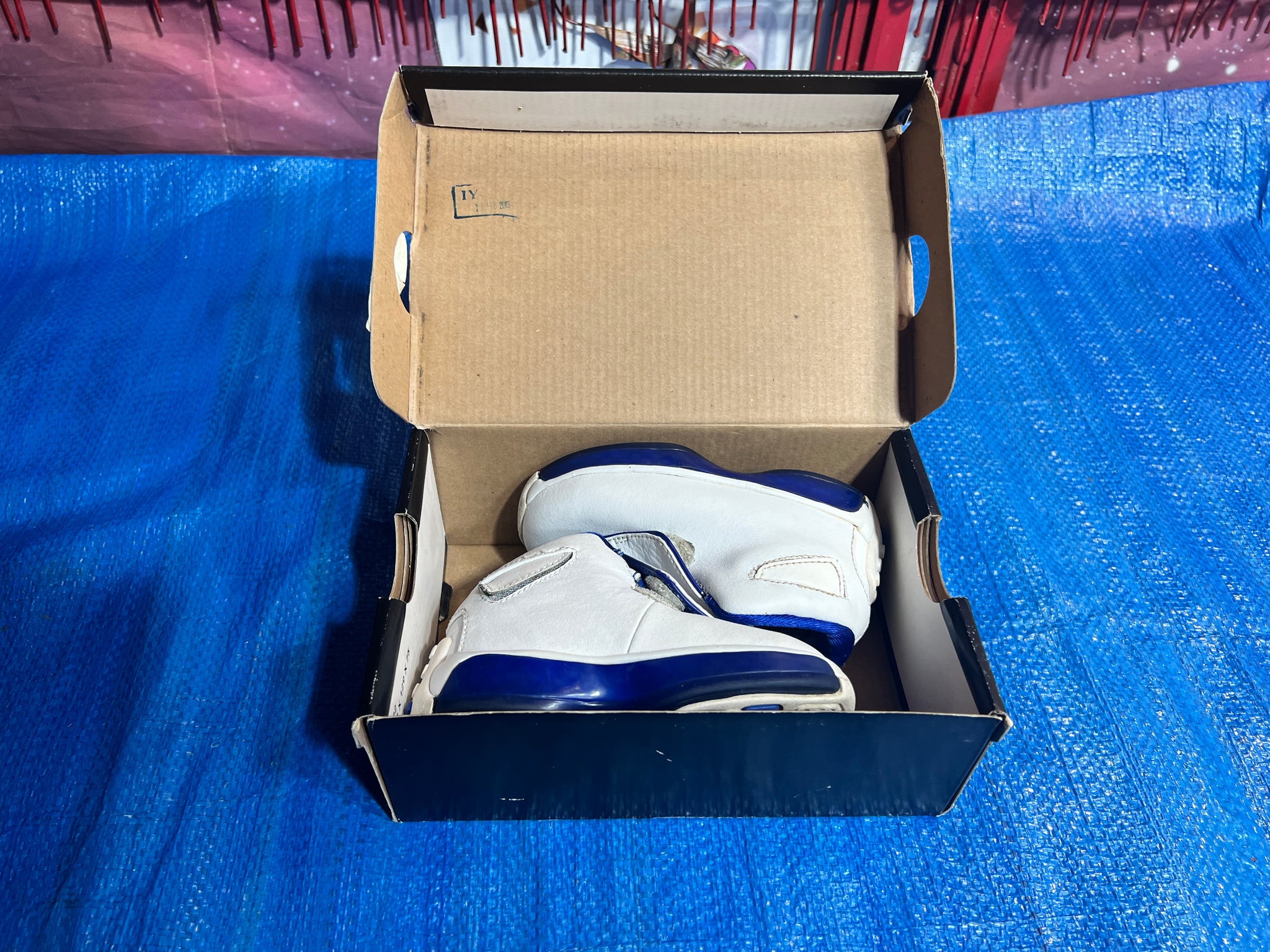 Size 6c baby Jordan 18 OG white Sport Royal 2003 – Rare_Wear_Attire