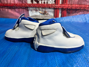 Size 6c baby Jordan 18 OG white Sport Royal 2003