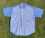 Tommy Hilfiger Shirt Mens x Large Polo Stripe 90s