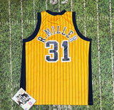 Nike Reggie Miller Striped Indiana Pacers basketball nba Jersey adult Sz xL