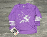 San Jose Sharks Purple Jersey Hockey Fights Cancer SGA Promo Sz M Nhl