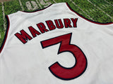 Reebok NBA Basketball HWC Jersey New York Knicks Stephon Marbury Authentic Sz 44