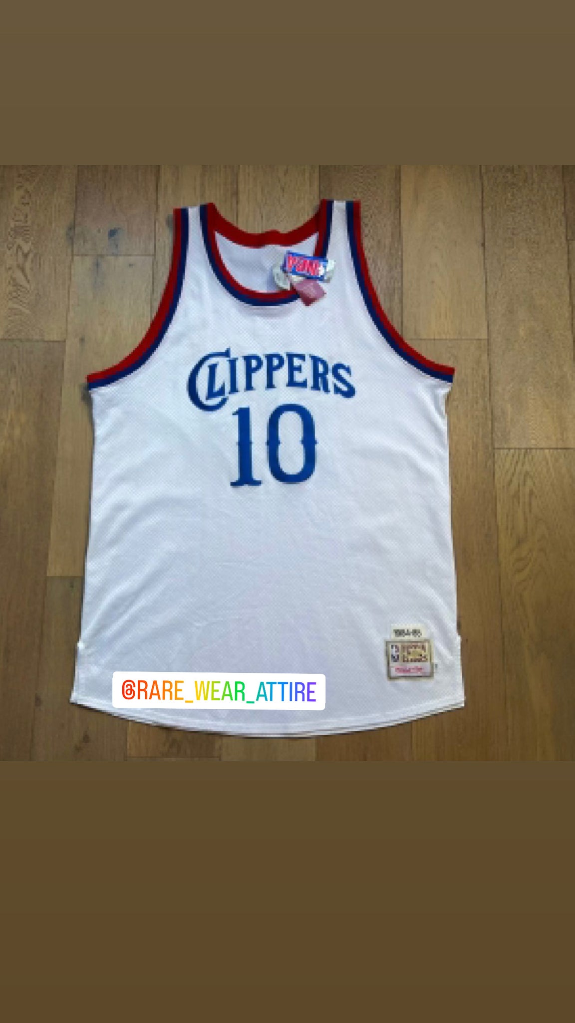 Vintage Mitchell & Ness NBA Los Angeles Clippers Norm Nixon Basketball  Jersey