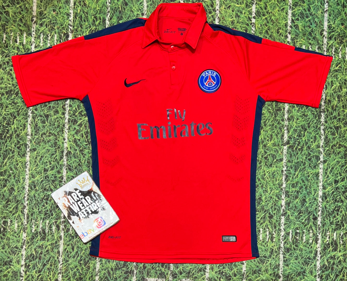 web uitdrukken Relatie Nike Paris Saint-Germain 2014/15 Third Kit Soccer Jersey Men's Size L –  Rare_Wear_Attire