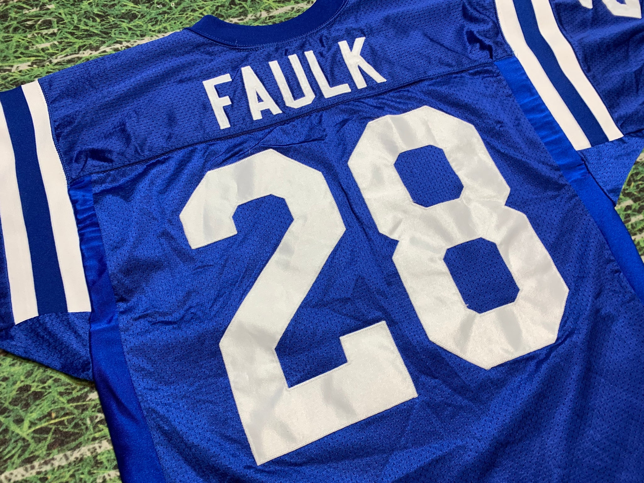 1995 Marshall Faulk Indianapolis Colts Authentic Wilson NFL Jersey