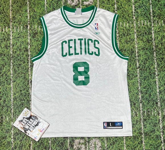 Vtg 90s Reebok NBA Boston Celtics Antoine Walker #8 Basketball Jersey Size L