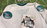 San Jose Sharks Mask Air Knit CCM NHL Hockey Jersey USA Vintage Sz L