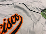 SF Giants MLB Majestic grey Cool Base starter Jacket s Baseball