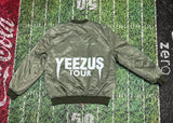 Kanye West Yeezus Tour Mil-Com Mens Jacket Coat Green Full Zip Pockets Collar Xl