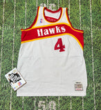 Spud Webb 1986 Atlanta Hawks NBA Basketball Mitchell & Ness Jersey Sz 52