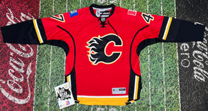 Calgary Flames Jersey Sven Baertschi #47 CCM Size Reebok NHL Hockey M