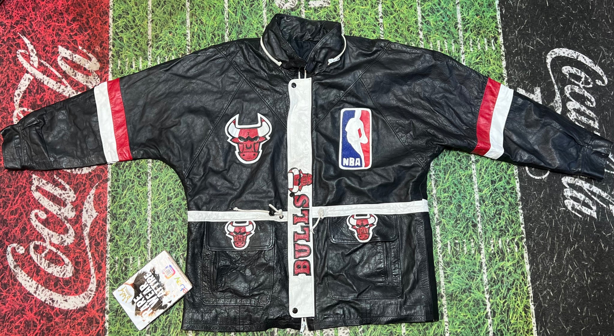 Chicago Bulls 90's Varsity Leather Jacket-GLJ