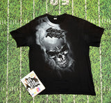 VINTAGE Marvel Mad Engine Ghost Rider Y2K T-shirt Men Adult Black L