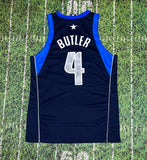 Vintage Adidas Dallas Mavericks Caron Butler Basketball Jersey Sz 40 Blue Nba