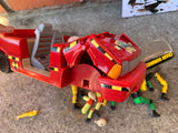 Tyco Incredible Crash Dummies Red Car W/ Dash  Missing 1 Wheel