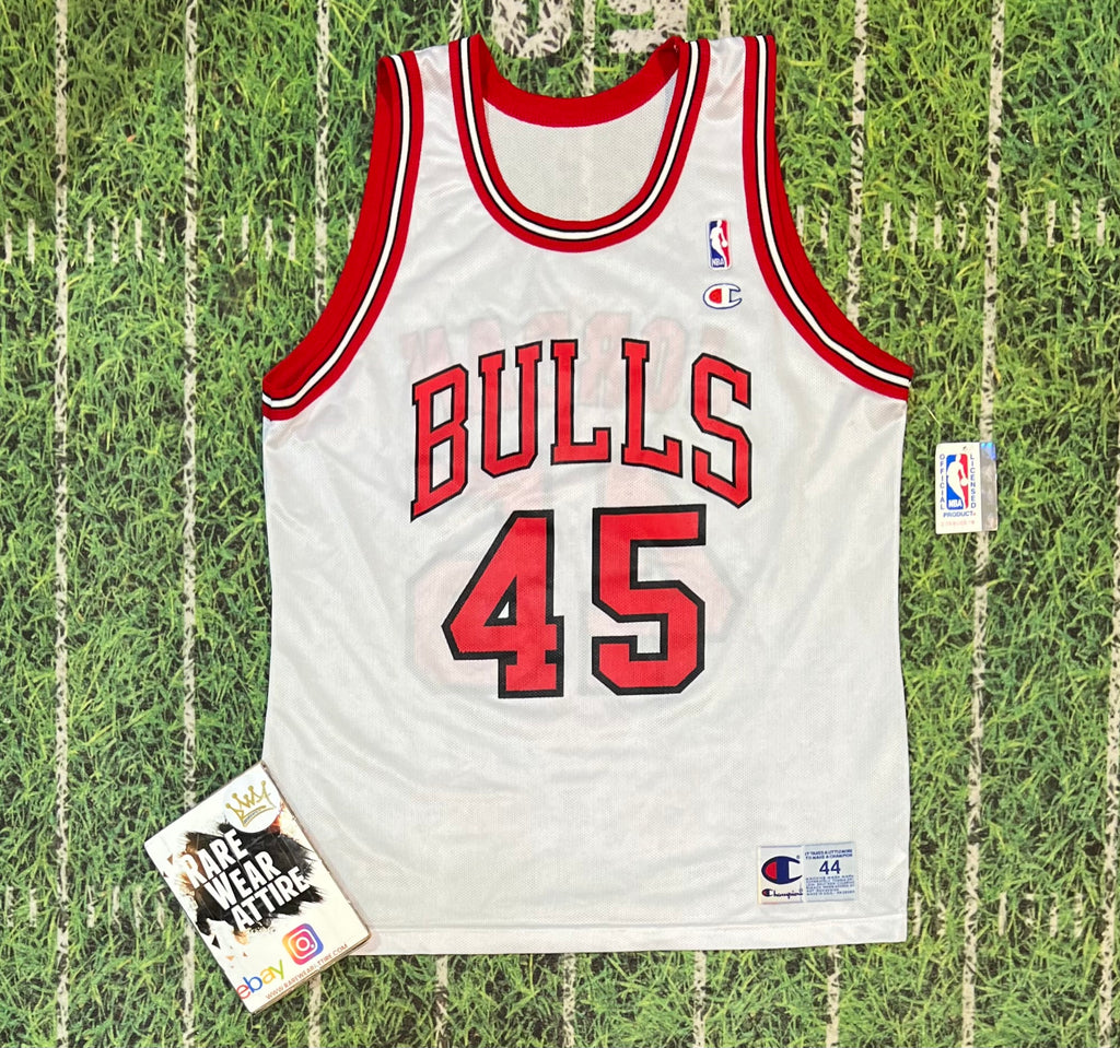 90's Michael Jordan Chicago Bulls Champion NBA Jersey Size 44