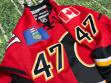 Calgary Flames Jersey Sven Baertschi #47 CCM Size Reebok NHL Hockey M