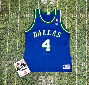 Vintage Michael Finley Dallas Mavericks NBA Champion Jersey basketball sz 44