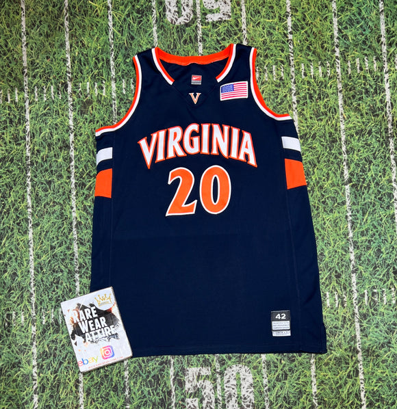 Nike Team Virginia Cavaliers  Basketball Jersey kent grant ncaa Orange pro 42