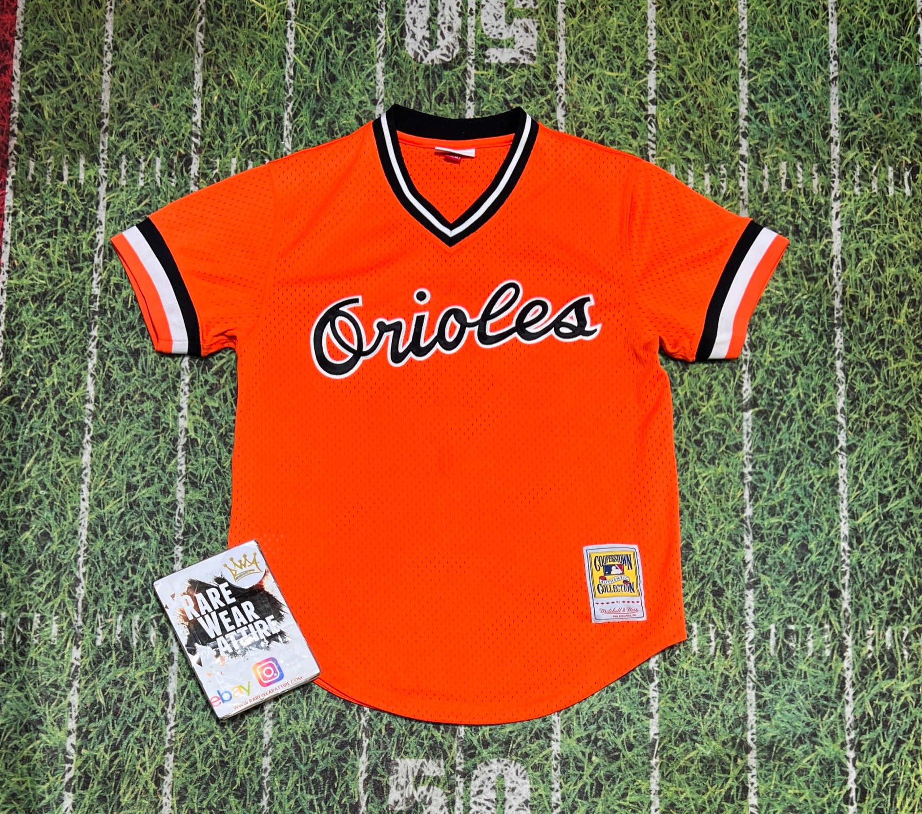 Vtg Baltimore Orioles Jersey mitchell and ness Shirt Baseball MLB Ripk –  Rare_Wear_Attire