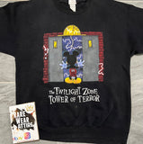 Vintage Twilight Zone Tower of Terror Mickey Inc 90s Crewneck Sweater Sz Xl