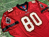 Tampa Bay Buccaneers Michael Clayton #80 Red Adidas Pro Line NFL Jersey Size 54