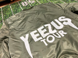 Kanye West Yeezus Tour Mil-Com Mens Jacket Coat Green Full Zip Pockets Collar Xl