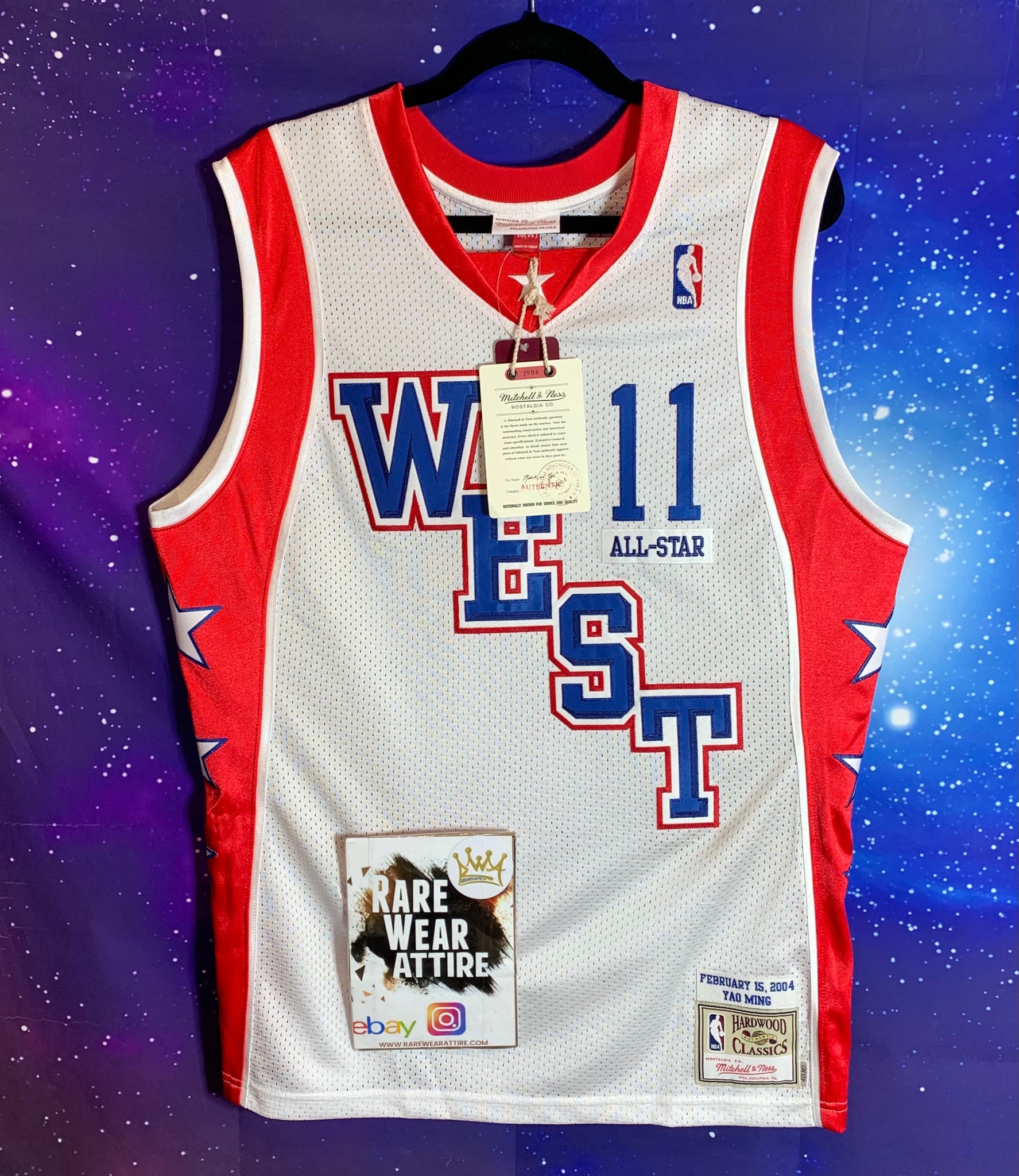 Houston Rockets Yao Ming NBA All Star Game WEST Mitchell & ness Jersey –  Rare_Wear_Attire