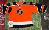 4x Authentic IHL Fort Wayne komets￼ Orange hockey jersey Game Worn Kehler Ak