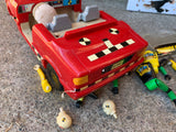 Tyco Incredible Crash Dummies Red Car W/ Dash  Missing 1 Wheel