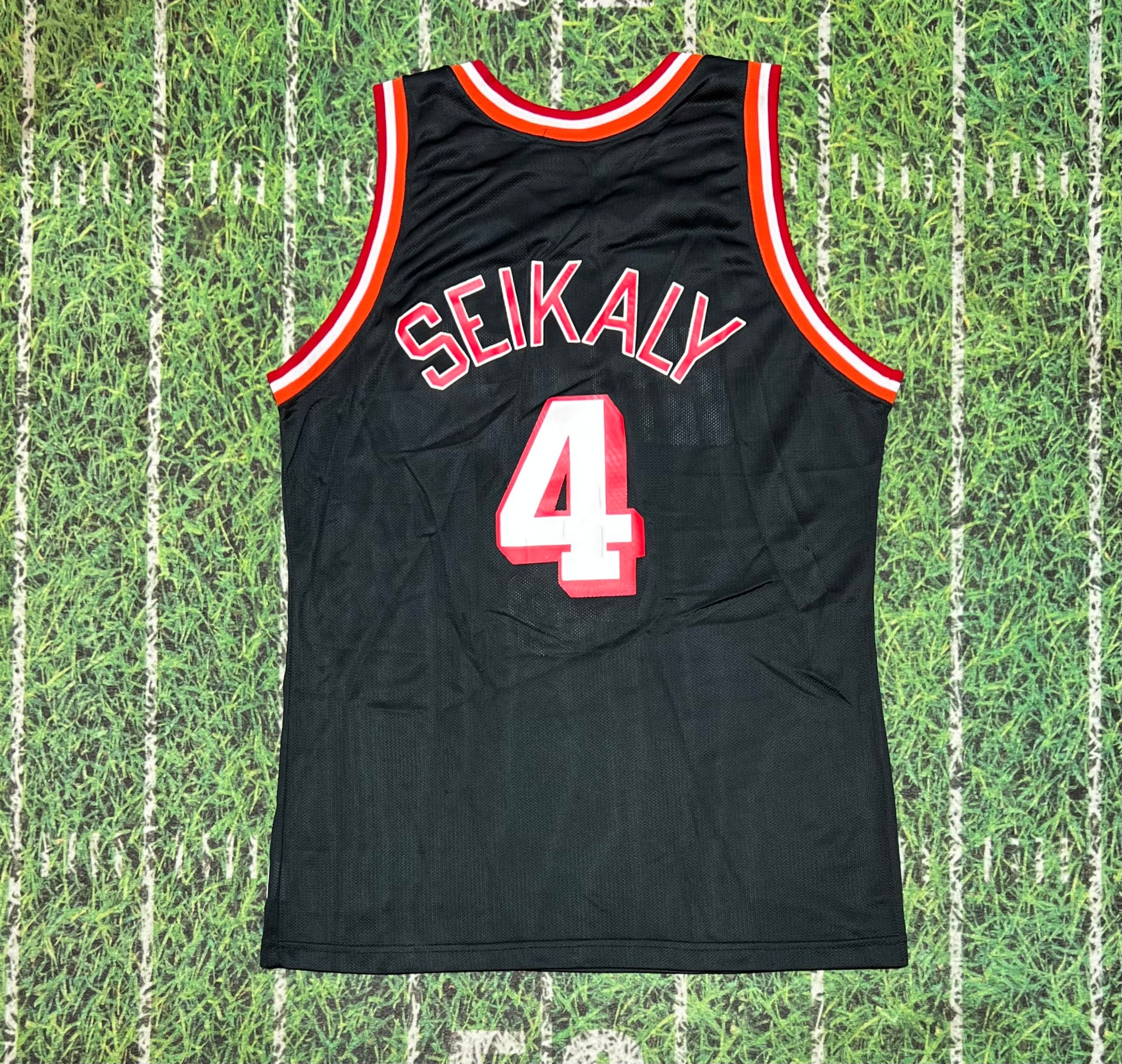 Rony Seikaly Vintage Poster Miami Heat Jersey Shirt 90's Retro Rare