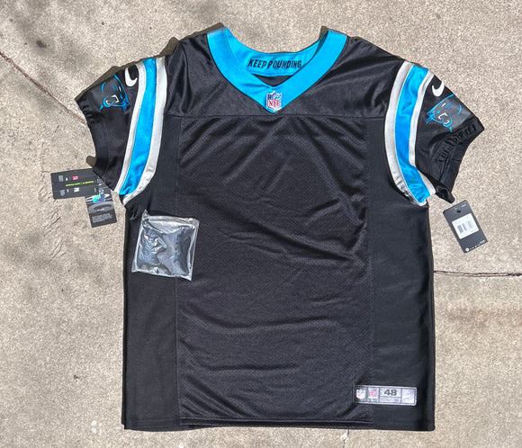 NFL Men On Field Football Carolina Panthers  AUTHentic Jersey Blank 48 NWT