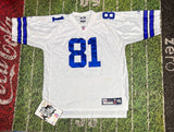 Terrell Owens nfl football Dallas Cowboys VTG White Reebok Authentic Jersey XL