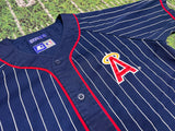 STARTER PINSTRIPE Anaheim Los Angeles Angels Trout mlb baseball jersey L