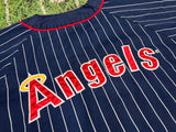 STARTER PINSTRIPE Anaheim Los Angeles Angels Trout mlb baseball jersey L